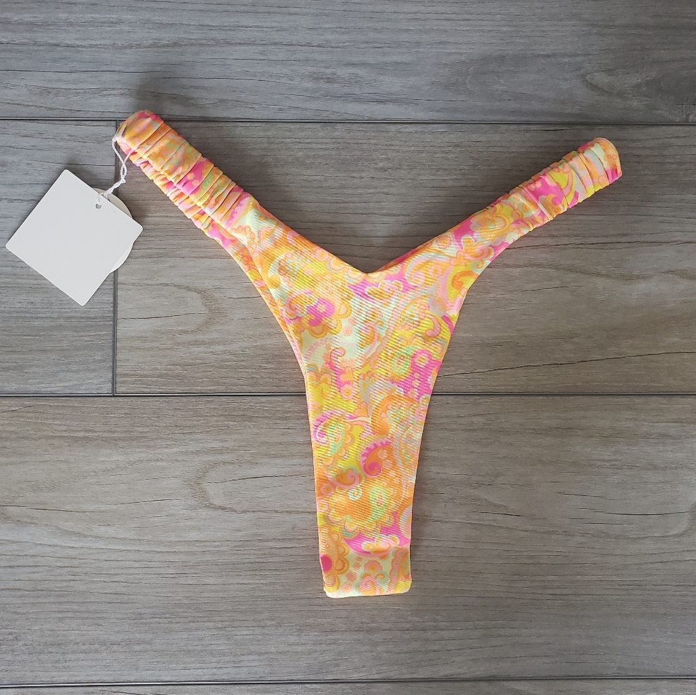 Kulani Kinis Orange and Pink Bikini Bottom